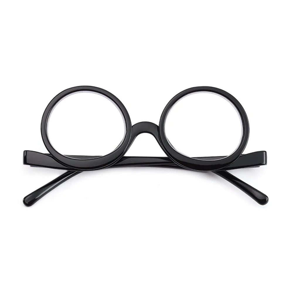 Reading Glasses Flip-Down Magnifying Design for Makeup Application