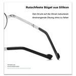 Reading Glasses Foldable Ultralight Titanium Frame Blue Light Protection