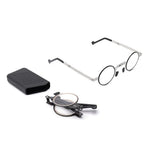 Reading Glasses Foldable Ultralight Titanium Frame Blue Light Protection