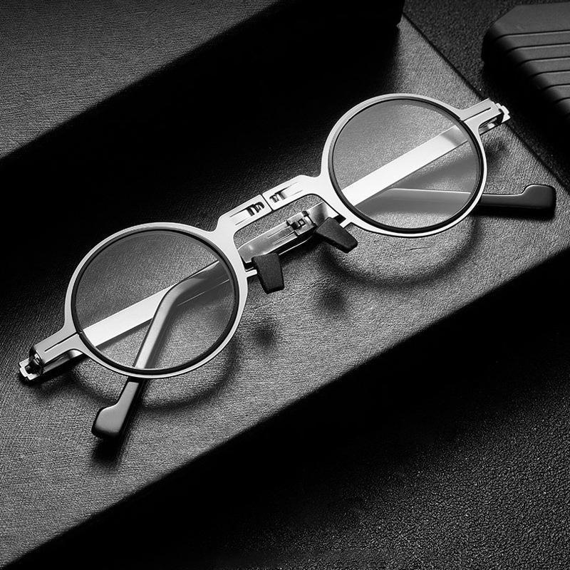 Reading Glasses Foldable Ultralight Titanium Frame Blue Light Protection