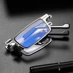 Reading Glasses Foldable Ultralight Titanium Frame Blue Light Protection