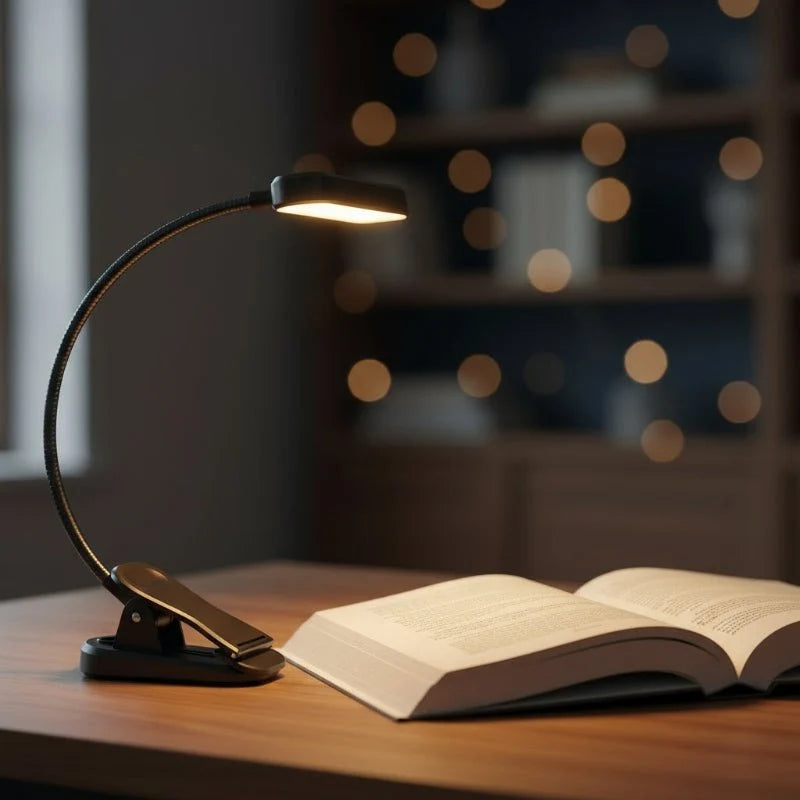 Reading Light Flexible Neckband USB Rechargeable 3 Color Modes