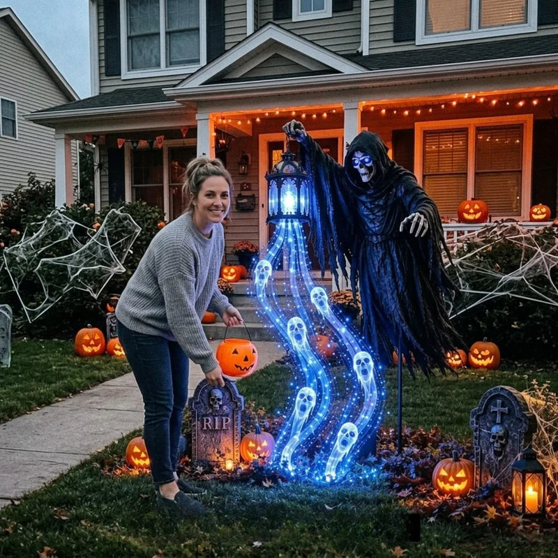 Reaper Halloween Decoration LED Lantern Battery-Powered