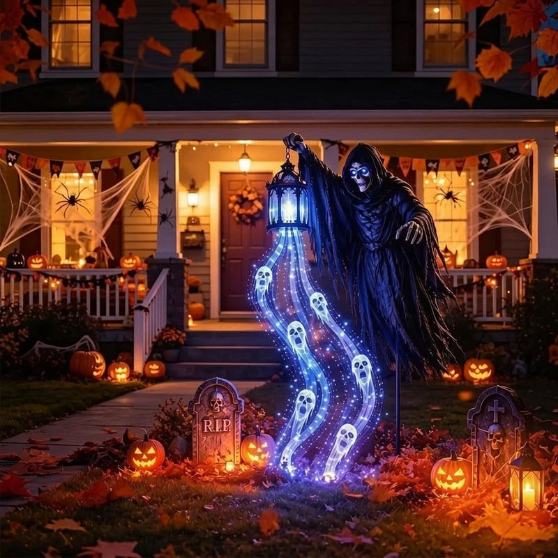 Reaper Halloween Decoration LED Lantern Battery-Powered