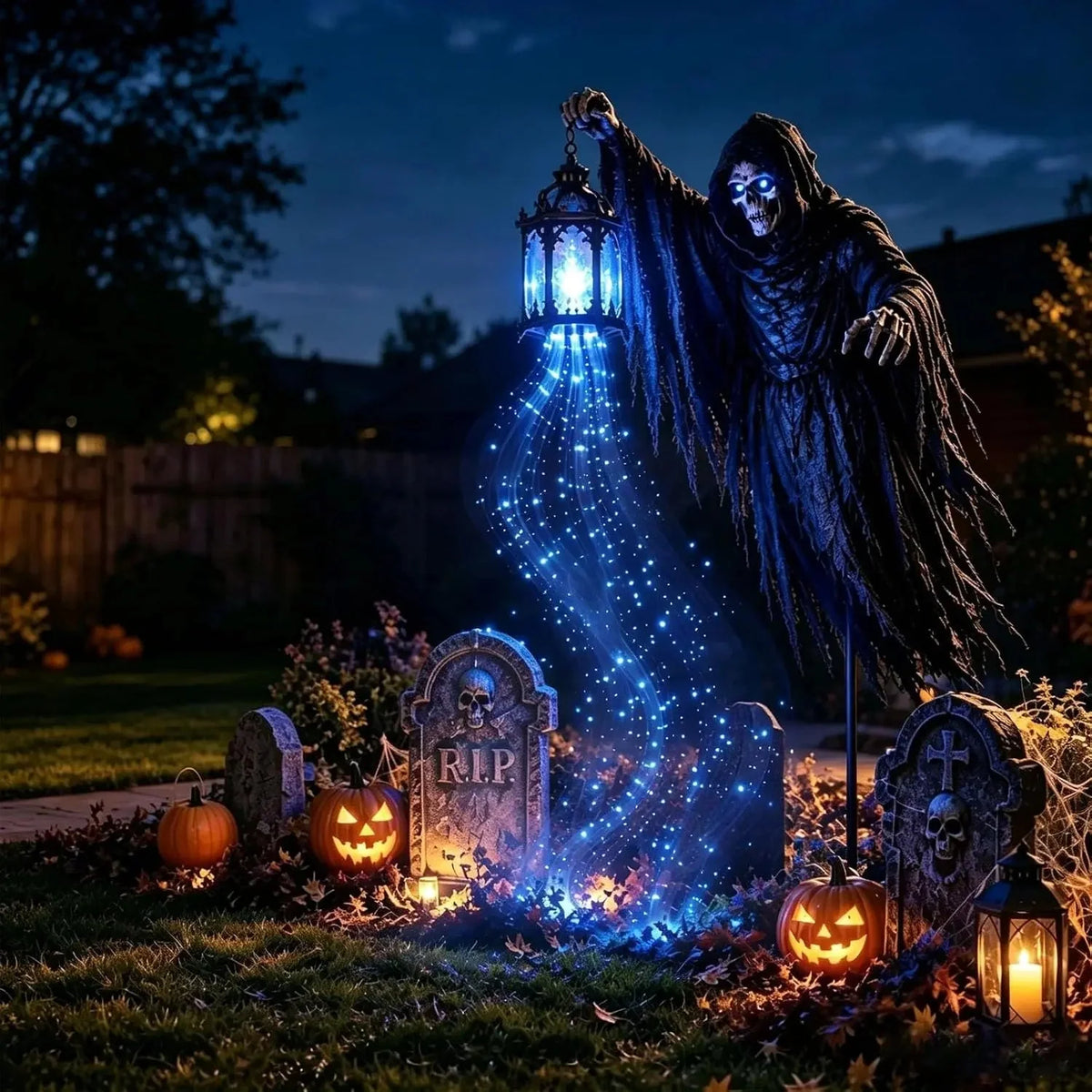 Reaper Halloween Decoration LED Lantern Battery-Powered