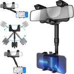 Rearview Mirror Phone Holder 360° Rotating Adjustable Mount