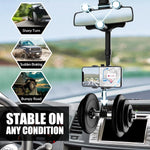 Rearview Mirror Phone Holder 360° Rotating Adjustable Mount