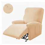 Recliner Cover Padded Non-Slip With Cup Holders