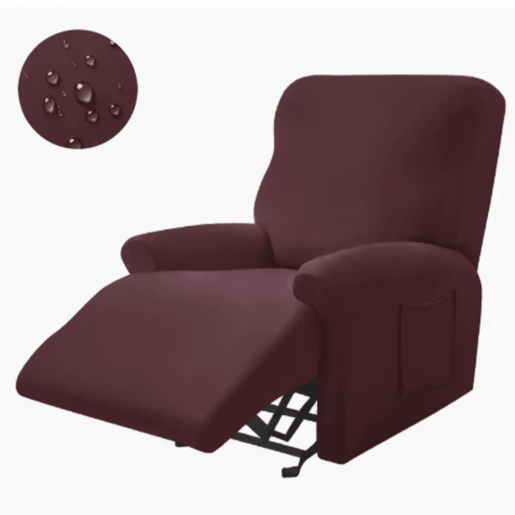 Recliner Cover Padded Non-Slip With Cup Holders