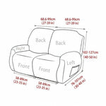 Recliner Cover Padded Non-Slip With Cup Holders