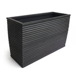 Rectangle Planter Ribbed Fiberglass UV-Resistant
