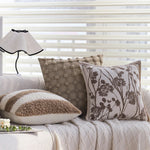 Rectangular Cushion Cover Teddy Fleece Sherpa Stripes Concealed Zipper