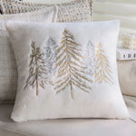 Rectangular Throw Pillow Plush Textured Knit & Concealed Zipper