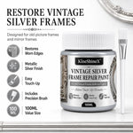 Refinishing Paste Metallic Gold Water-Resistant With Applicator Brush