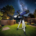 Refractor Telescope 70mm Aluminium Tripod Eyepieces & Smartphone Adapter