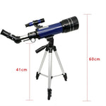 Refractor Telescope 70mm Aluminium Tripod Eyepieces & Smartphone Adapter
