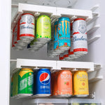 Refrigerator Can Storage Rack Adjustable Hanging 8-Can Capacity