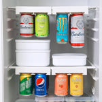 Refrigerator Can Storage Rack Adjustable Hanging 8-Can Capacity
