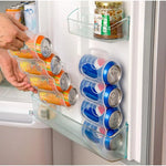 Refrigerator Drink Organizer 4-Slot Easy-Clean PP Plastic