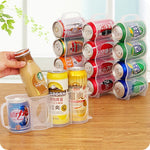 Refrigerator Drink Organizer 4-Slot Easy-Clean PP Plastic