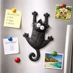 Refrigerator Magnet Cartoon Climbing Cat Design