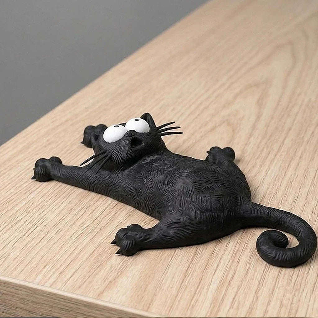 Refrigerator Magnet Cartoon Climbing Cat Design