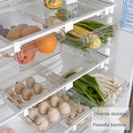 Refrigerator Organizer Drawer Under-Shelf Sliding Transparent Storage