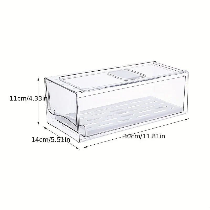 Refrigerator Storage Drawer Hanging Pull-Out BPA-Free & Dishwasher-Safe