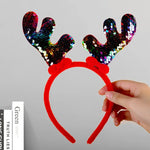 Reindeer Headband Soft Felt Adjustable Fit