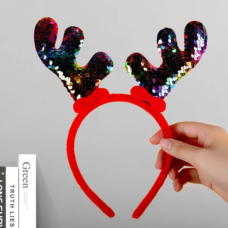 Reindeer Headband Soft Felt Adjustable Fit