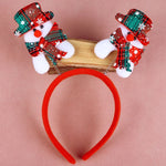 Reindeer Headband Soft Felt Adjustable Fit