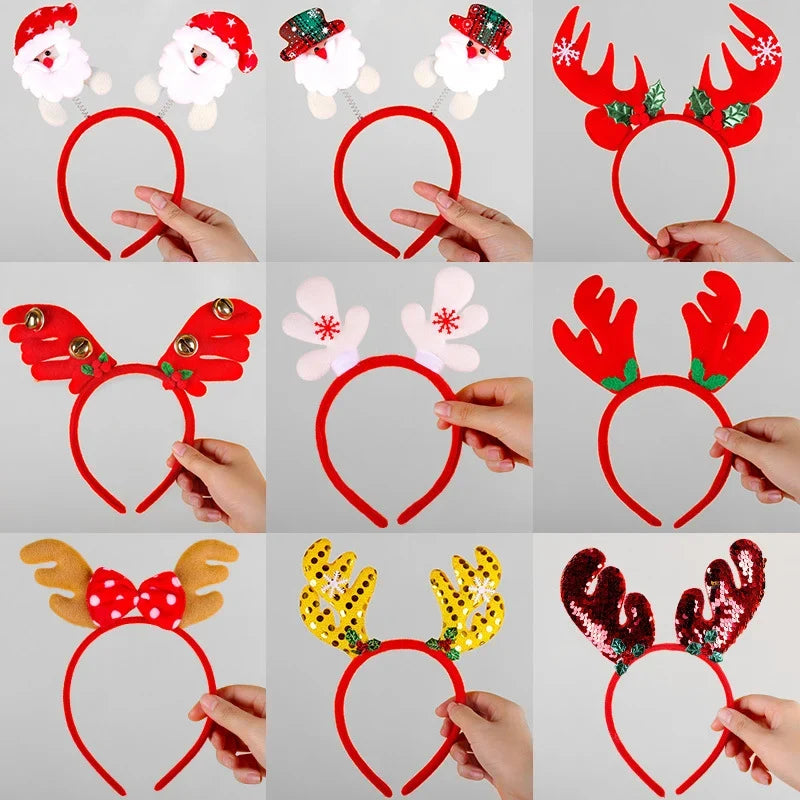 Reindeer Headband Soft Felt Adjustable Fit