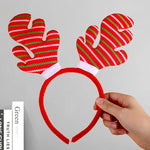 Reindeer Headband Soft Felt Adjustable Fit