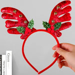 Reindeer Headband Soft Felt Adjustable Fit