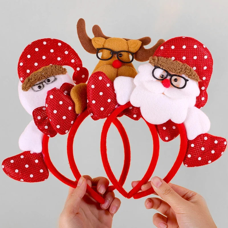 Reindeer Headband Soft Felt Adjustable Fit