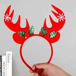 Reindeer Headband Soft Felt Adjustable Fit