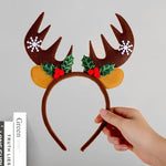 Reindeer Headband Soft Felt Adjustable Fit