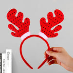 Reindeer Headband Soft Felt Adjustable Fit