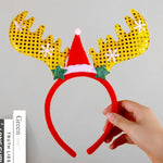 Reindeer Headband Soft Felt Adjustable Fit
