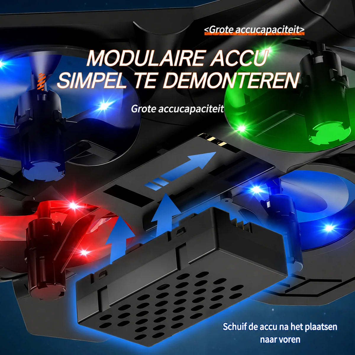 Remote-Controlled Fighter Jet 360° Stunts LED Lights Shock-Resistant