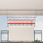 Retractable Clothesline Stainless Steel Space-Saving No-Drill Mounting