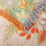 Reversible Cotton Blanket Jacquard Bohemian Pattern Lightweight Breathable
