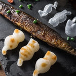 Rice Ball Mold Cat-Shaped Ergonomic Handles