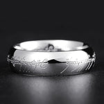 Ring Glow-in-the-Dark Engraved Runes Nickel-Free Hypoallergenic Finish