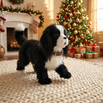 Robot Dog Toy Walking Barking Touch-Responsive Plush Coat