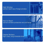 Robot Window Cleaner AI Navigation Remote Control Strong Suction