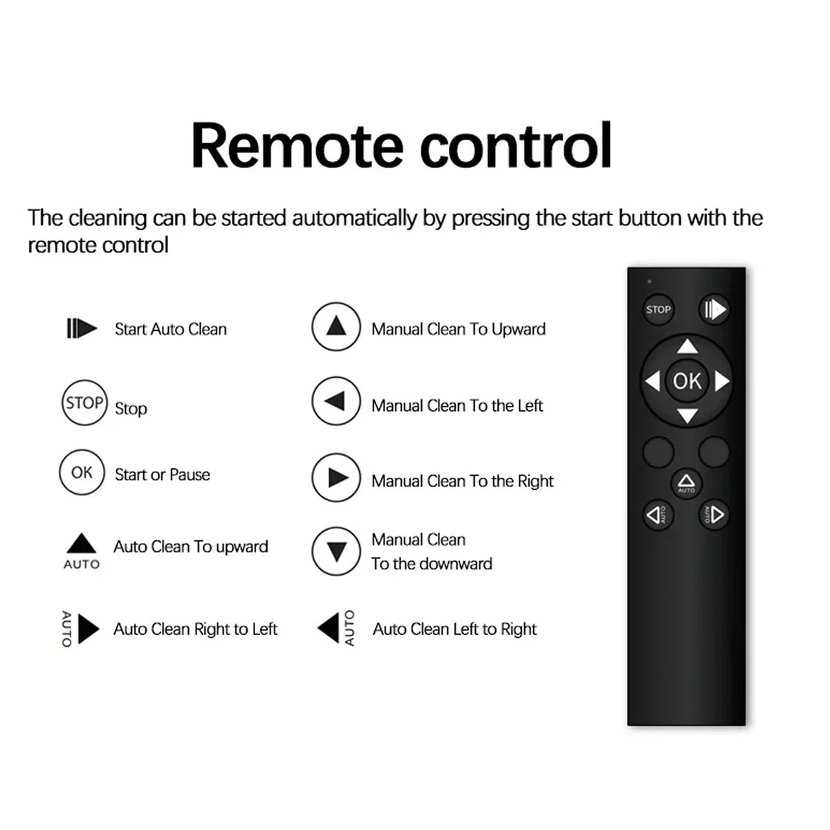 Robot Window Cleaner AI Navigation Remote Control Strong Suction