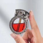 Rocker Lighter Windproof Transparent Fuel Tank Compact Design