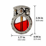 Rocker Lighter Windproof Transparent Fuel Tank Compact Design