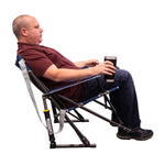 Rocking Camp Chair Spring-Action Folding With Cup Holder